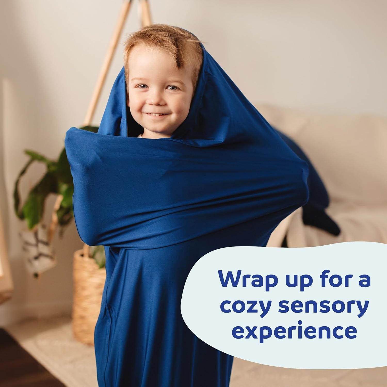 - Transformer Sensory Sack - Sensory Compression Sack - Sensory Sack for Kids with Special Needs - Soothing and Encourages Focus - Small - Blue